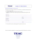 Preview for 3 page of Teac LCHD2040 User Manual