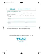 Preview for 4 page of Teac LCM30HD User Manual