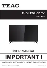 Teac LE32A1HD User Manual preview