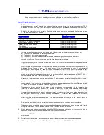 Preview for 3 page of Teac LE4210FHD3D User Manual