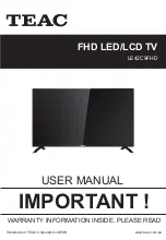 Teac LE42C9FHD User Manual preview