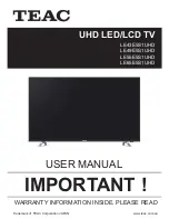 Teac LE43E5S1UHD User Manual preview