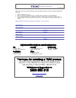 Preview for 2 page of Teac LE4618FHD User Manual