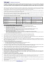 Preview for 4 page of Teac LE50A521 User Manual