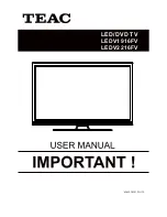 Teac LEDV1916FV User Manual preview