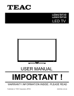 Teac LES4272F3D User Manual preview