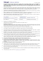 Preview for 4 page of Teac LEV24A121 User Manual