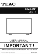 Teac LEV40A121 User Manual preview