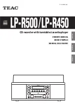 Teac LP-R450 Owner'S Manual предпросмотр