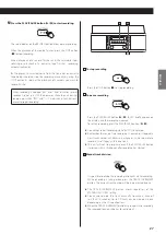 Preview for 27 page of Teac LP-R550USB Owner'S Manual