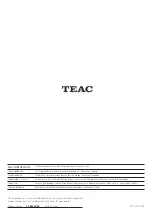 Preview for 100 page of Teac LP-R550USB Owner'S Manual