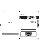 Teac LP-U200 Owner'S Manual предпросмотр