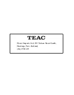 Предварительный просмотр 38 страницы Teac LPU190 User Manual