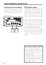 Предварительный просмотр 6 страницы Teac LS-101HR Owner'S Manual