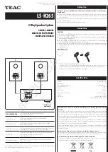 Preview for 1 page of Teac LS-H265 Owner'S Manual