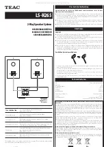 Preview for 2 page of Teac LS-H265 Owner'S Manual