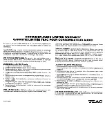 Preview for 2 page of Teac LS-H26S Owner'S Manual