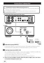 Preview for 10 page of Teac LS-WH01 Owner'S Manual