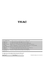 Предварительный просмотр 107 страницы Teac M-1MD Owner'S Manual