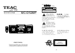 Предварительный просмотр 1 страницы Teac MC-D52MP Owner'S Manual