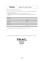 Предварительный просмотр 4 страницы Teac MC-D52MP Owner'S Manual