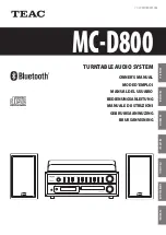 Teac MC-D800 Owner'S Manual preview