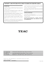 Preview for 424 page of Teac MC-D800 Owner'S Manual