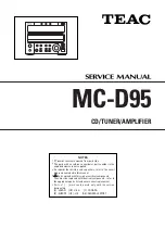 Teac MC-D95 Service Manual предпросмотр