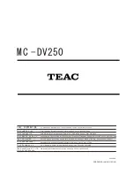 Предварительный просмотр 23 страницы Teac MC-DV250 Service Manual