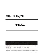 Preview for 22 page of Teac MC-DX15 Service Manual