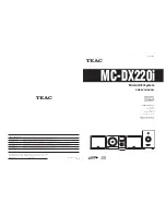 Teac MC-DX220i Owner'S Manual preview