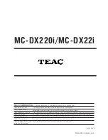 Предварительный просмотр 23 страницы Teac MC-DX220i Service Manual