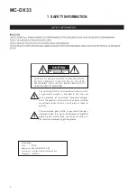 Preview for 2 page of Teac MC-DX33 Service Manual