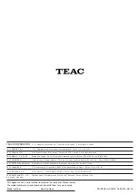 Предварительный просмотр 20 страницы Teac MC-X1R Owner'S Manual