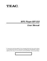 Teac MP-350 User Manual предпросмотр