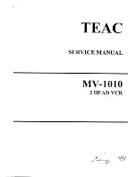 Teac MV-1010 Service Manual preview