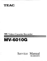 Preview for 1 page of Teac MV-6010G Service Manual