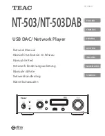 Teac NT-503 Network Manual preview