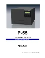 Preview for 1 page of Teac P-55 AutoPrinter Instruction Manual