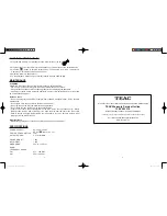 Предварительный просмотр 5 страницы Teac PCD260 User Manual