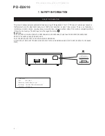 Preview for 2 page of Teac PD-D2610 Service Manual