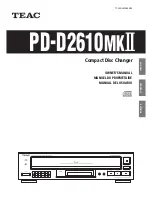 Preview for 1 page of Teac PD-D2610MKII Owner'S Manual