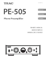 Предварительный просмотр 1 страницы Teac PE-505B Owner'S Manual