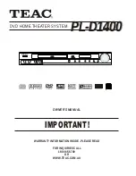 Teac PL-D1400 Owner'S Manual preview