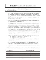 Preview for 2 page of Teac PL-D1620M Owner'S Manual