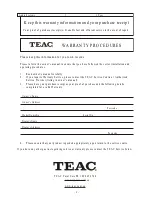 Preview for 3 page of Teac PL-D1620M Owner'S Manual