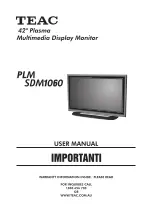 Teac PLMSDM1060 User Manual предпросмотр