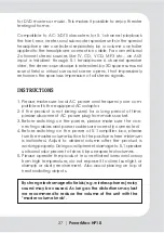 Preview for 5 page of Teac PowerMax-HP10 User Manual