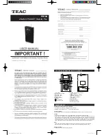 Teac PR130 User Manual предпросмотр