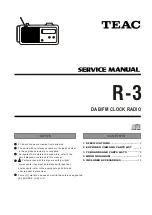 Teac R-3 Service Manual preview